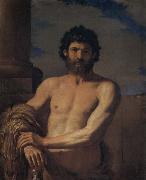 Giovanni Francesco Barbieri Called Il Guercino Hercules bust oil painting picture wholesale